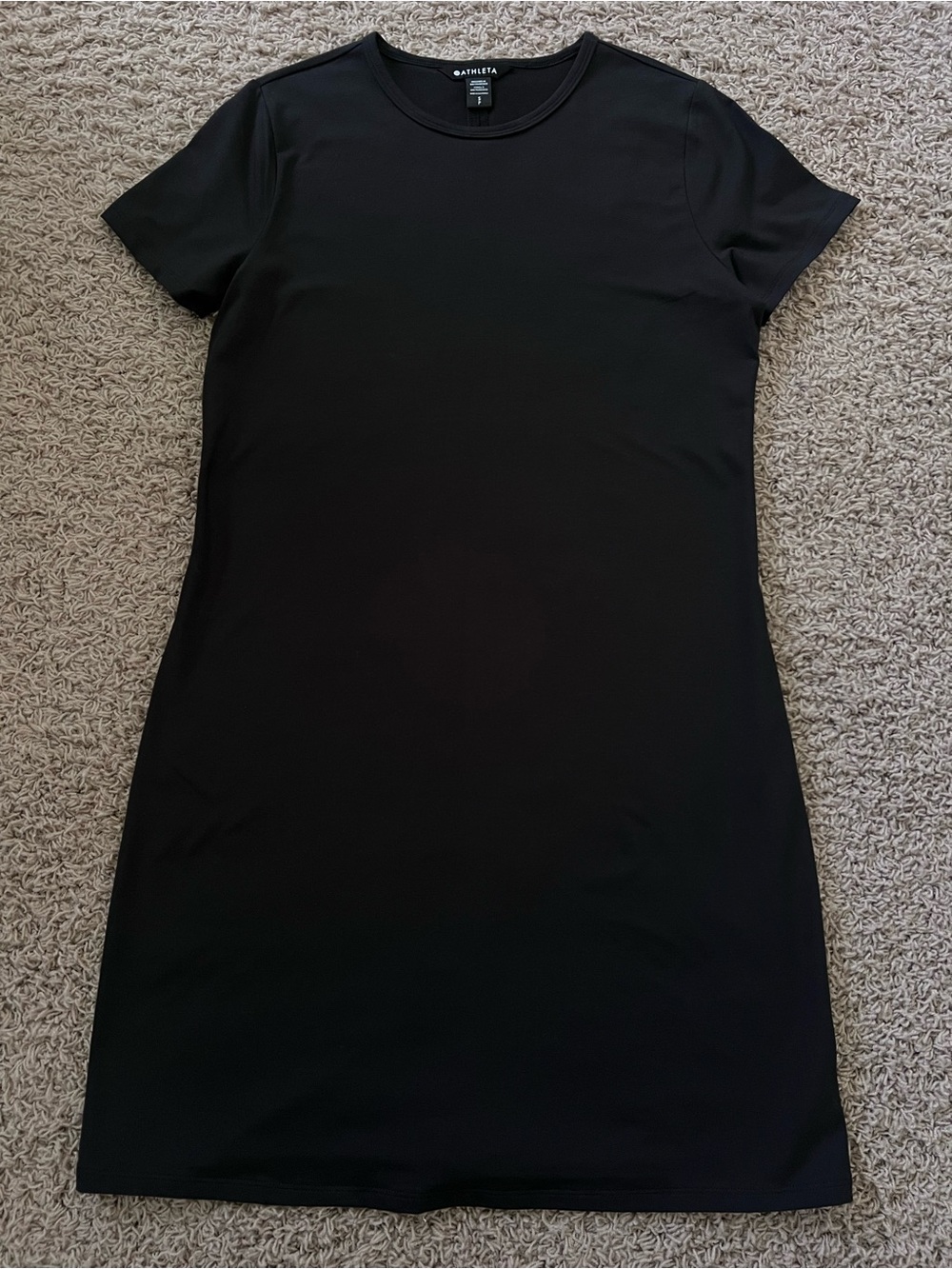 New Women’s Athleta Size Small Black Soft T-Shirt Dress